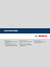 Bosch CRIN 848H Instrucciones Para La Instalación