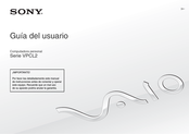 Sony Vaio VPCL2 Serie Guia Del Usuario