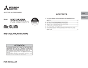 Mitsubishi Electric Mr. Slim MXZ-2A20NA Manual De Instrucciones