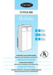 Carrier Holiday 73 PCA 006 Instrucciones Para El Uso Y Mantenimiento