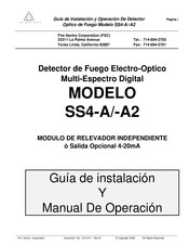 Fire Sentry SS4-A2 Guía De Instalación Y Operación