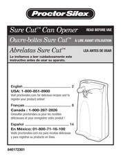 Proctor Silex Sure Cut 76370 Manual De Instrucciones