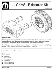 Mopar JL CHMSL Manual De Instrucciones