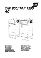 ESAB TAF 1250 Instrucciones De Uso