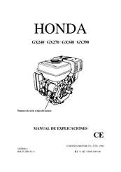 Honda GX240 Manual De Explicaciones