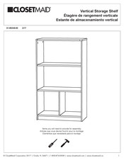 ClosetMaid Vertical Storage Shelf Manual De Instrucciones