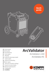 Kemppi ArcValidator Serie Guía Rápida