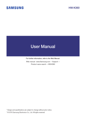 Samsung HW-K360 Manual Del Usuario
