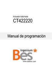 Ingenium CT422220 Manual De Programación