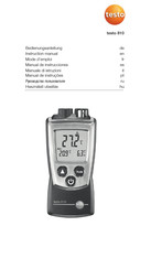 Testo 810 Manual De Instrucciones