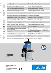 Gude GH 2800 Traducción Del Manual De Instrucciones Original