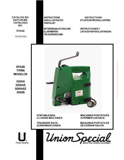 Union Special 3000A Instrucciones Y Illustriertes Lista De Partes Ilustradas