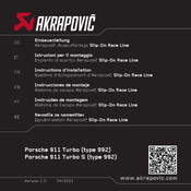 Akrapovic Slip-On Race Line Instrucciones De Montaje