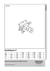 Grohe Grohtherm F 35 034 Manual De Instrucciones