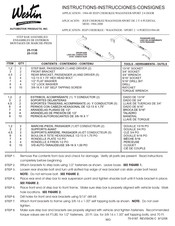 Westin 25-1130 Instrucciones