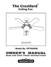 Fanimation The Crestford FP7954OB El Manual Del Propietario