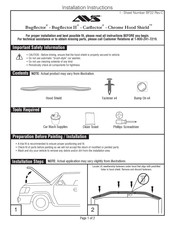 AVS Chrome Hood Shield Instrucciones De Instalación