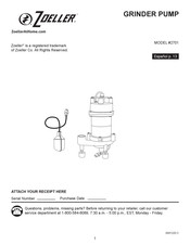 Zoeller 2701 Manual De Instrucciones