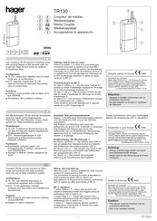 Hager TR130 Manual De Instrucciones