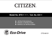 Citizen BT0 Serie Manual De Instrucciones