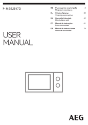 Aeg MSB2547D Manual De Instrucciones