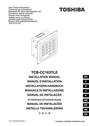 Toshiba TCB-CC163TLE Manual De Instalación