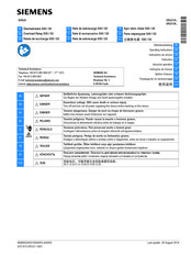 Siemens 3RU2126 J0 Serie Instructivo