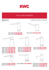 KWC EVE Z.536.063.151 Manual De Instalación Y Servicio