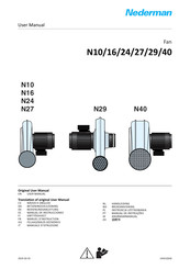 Nederman N29 Manual De Instrucciones