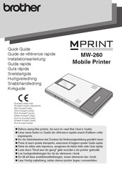 Brother MPRINT MW-260 Guía Rápida