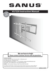 Sanus VLF220 Manual De Instrucciones