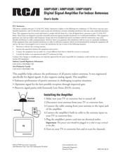 Rca AMP1450F Manual Del Usuario