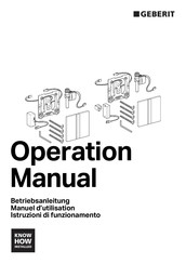 geberit 116.031.11.5 Operación Manual