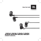 JBL J22i Manual Del Propietário