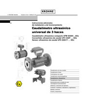 KROHNE UFM 3030K Instrucciones Adicionales De Instalación Y De Funcionamiento