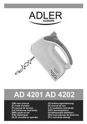 Adler europe AD 4202 Manual Del Usuario