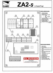 CAME ZA2-S Manual De Instrucciones