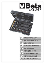 Beta 437K/16 Instrucciones