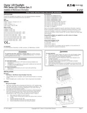 Eaton FMV LED fixtures Gen. II Información De Instalación Y Mantenimiento