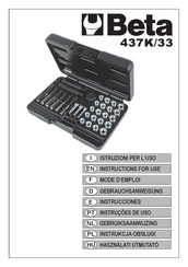 Beta 437K/33 Instrucciones