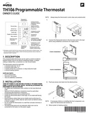 Aube Technologies TH106 Guía Para El Usuario