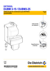 De Dietrich DUBM3-25 Instrucciones De Instalación