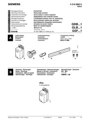 Siemens GLB 1 Serie Instrucciones De Montaje