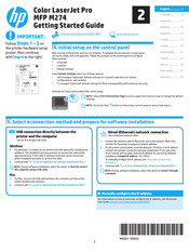 HP MFP M274 Guía De Introducción