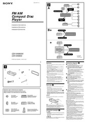 Sony CDX-M8805X Instalación / Conexiones