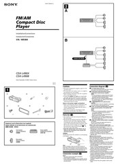 Sony CDX-L490B Instalación / Conexiones