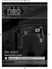 NEO RM 826K Manual Del Usuario Y Garantía