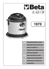 Beta 1870 Manual De Instrucciones