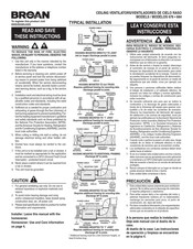 Broan 676 Manual De Instrucciones