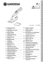 Gardena AccuCut Li 9850 Instrucciones De Empleo